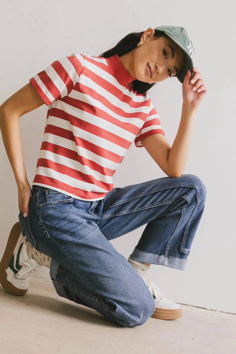 Grenna Striped Top in Red - FINAL SALE sold by bohme