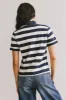 Grenna Striped Top in Navy - FINAL SALE sold by bohme