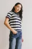 Grenna Striped Top in Navy - FINAL SALE sold by bohme