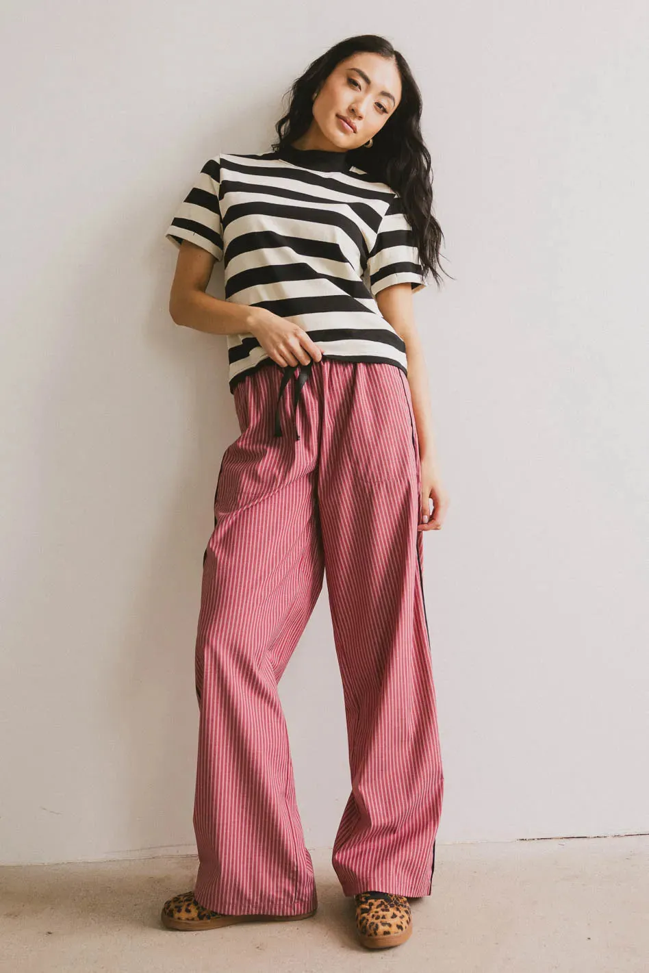 Grenna Striped Top in Black - FINAL SALE sold by bohme product image thumbnail 3