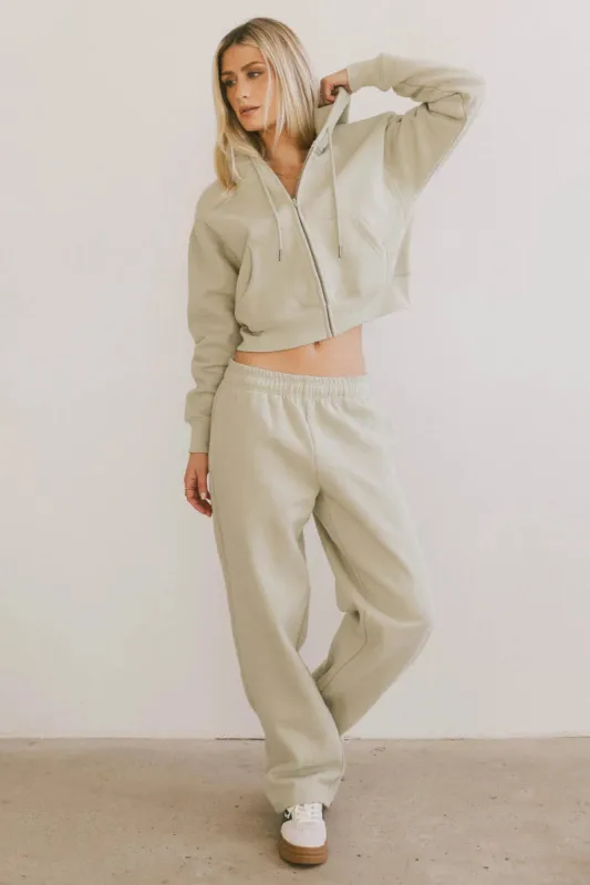 Ezra Sweatpants in Sage sold by bohme