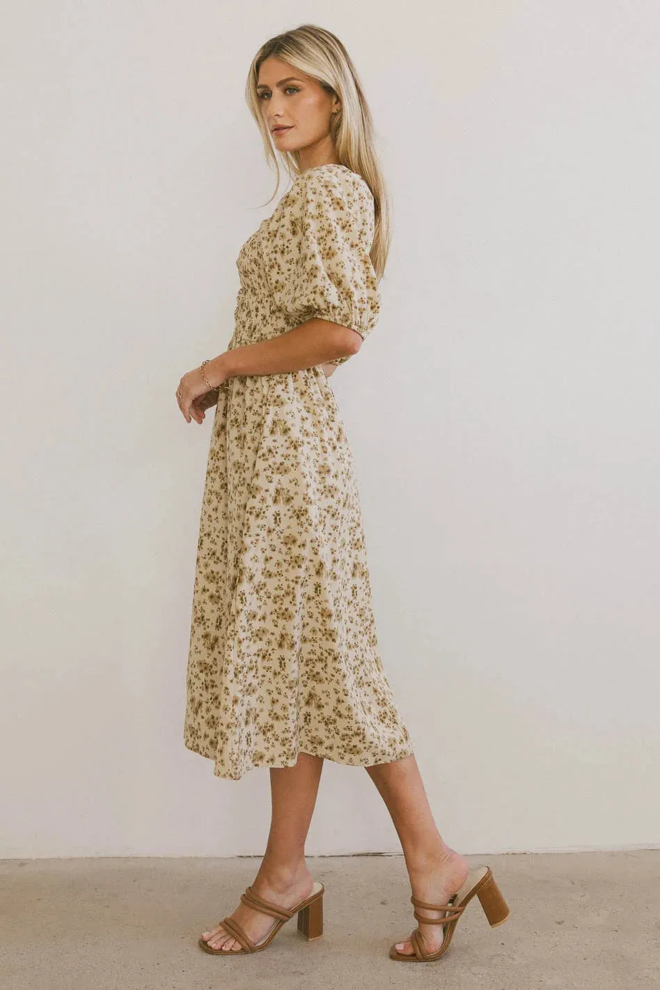 Justine Smocked Midi Dress - FINAL SALE sold by bohme product image thumbnail 5