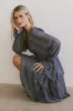 Manning Shimmery Midi Dress in Slate - FINAL SALE sold by bohme