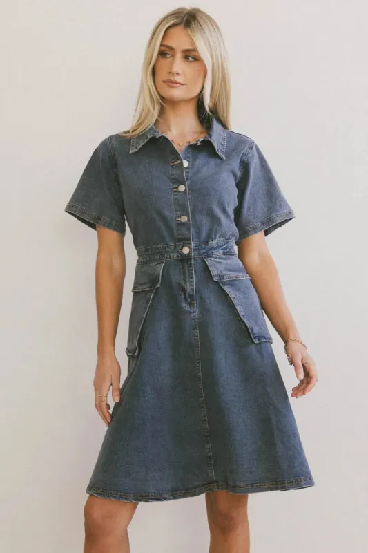 Jessie Denim Dress - FINAL SALE sold by bohme