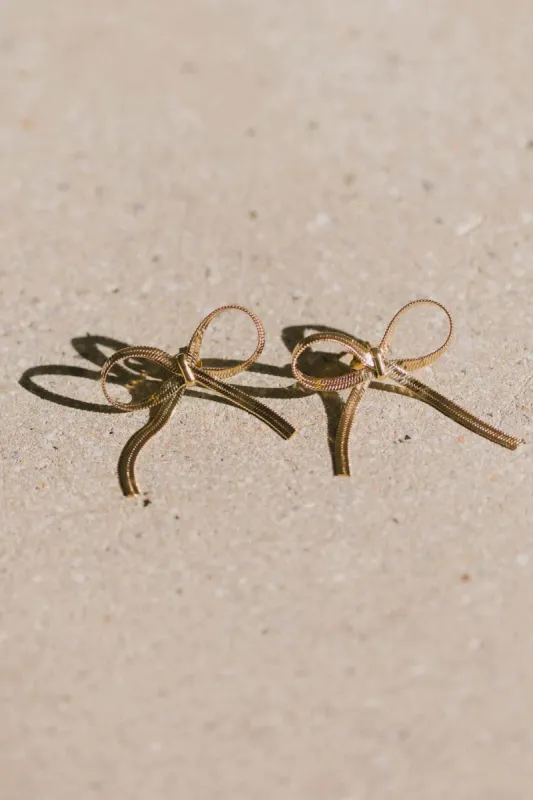 Alicia Bow Earrings - FINAL SALE sold by bohme