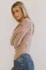 Astrid Ribbed Top in Mauve sold by bohme