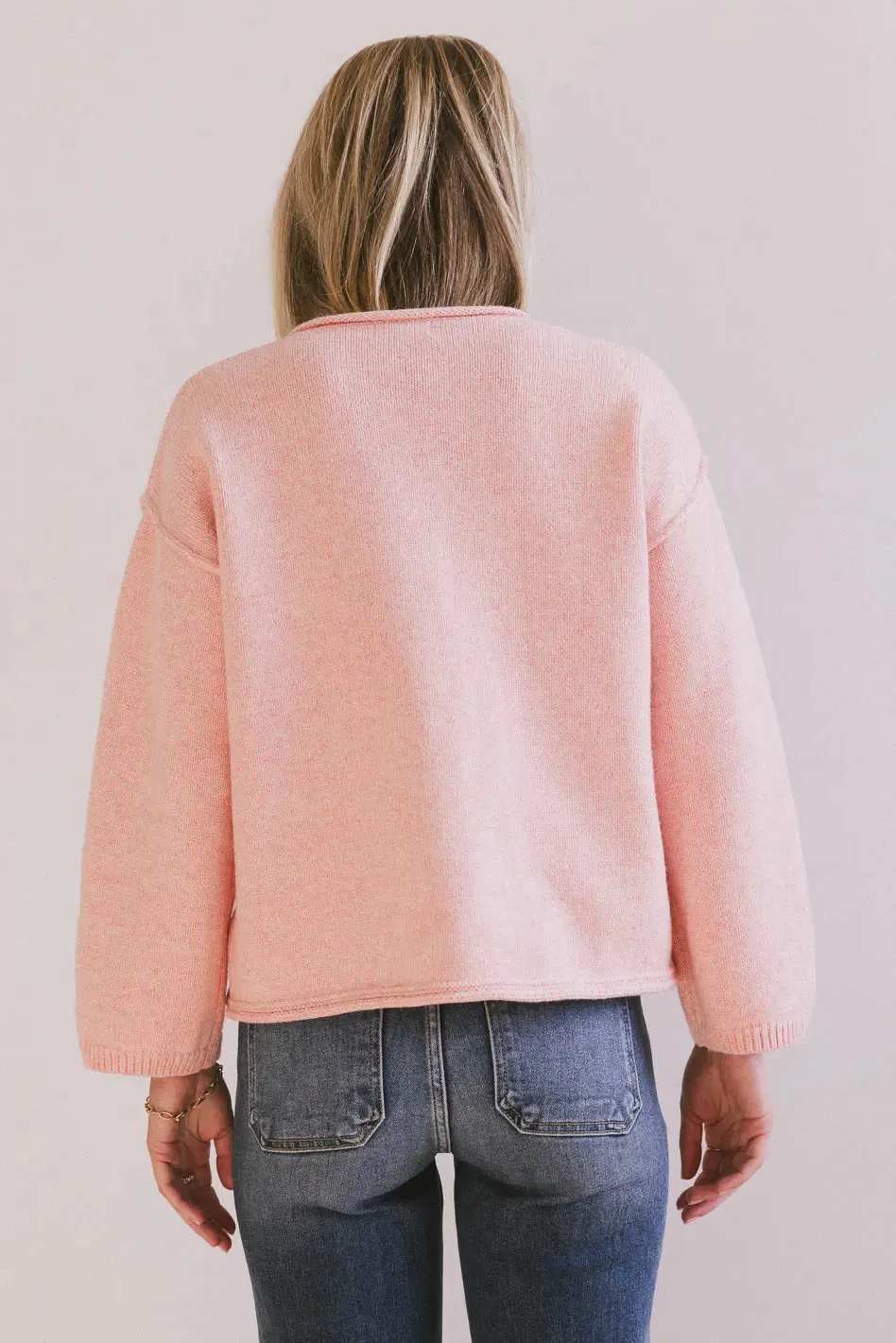 Carlie Knit Cardigan in Pink sold by bohme product image thumbnail 3