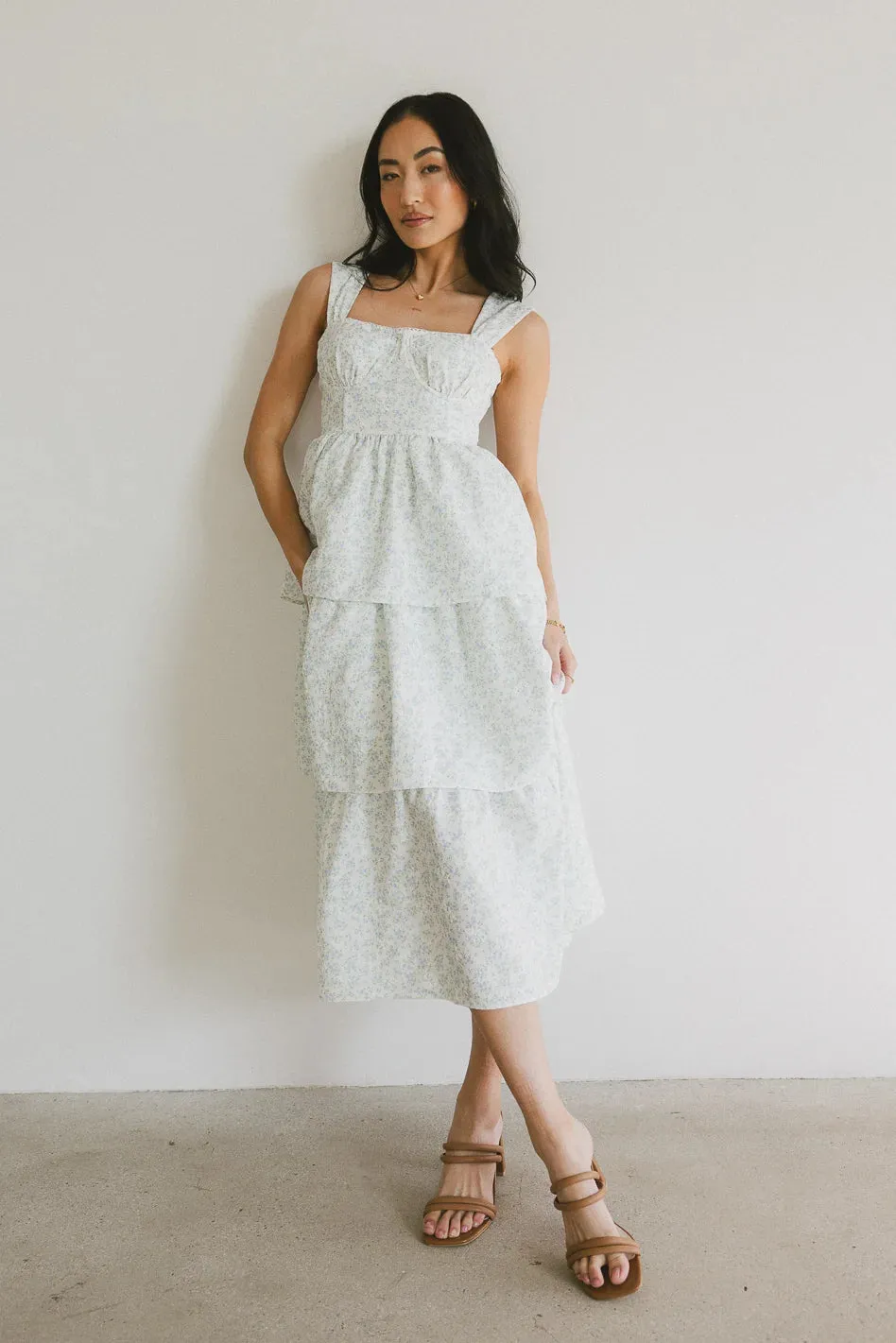 Tammie Floral Midi Dress - FINAL SALE sold by bohme product image thumbnail 5