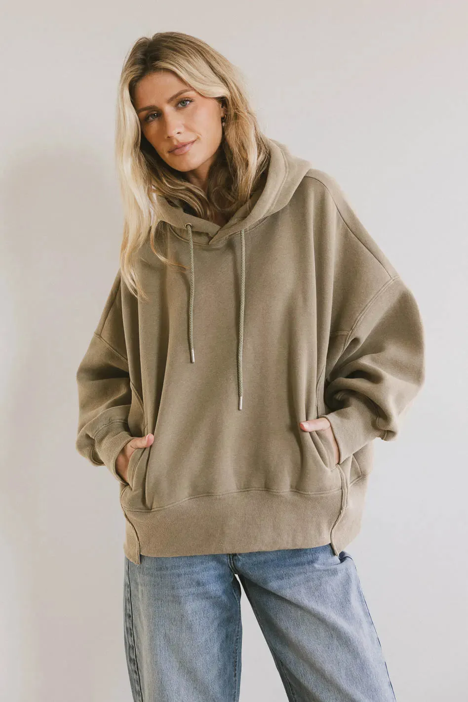 Andie Oversized Hoodie in Sage - FINAL SALE sold by bohme product image thumbnail 2