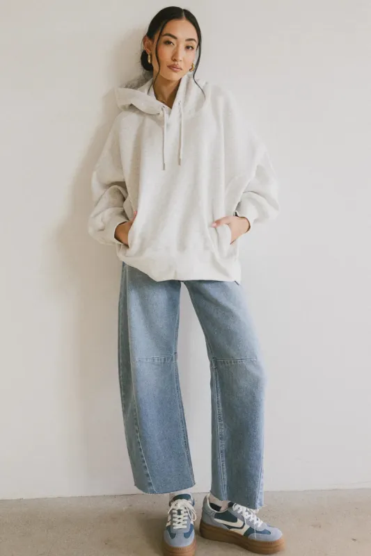 Andie Oversized Hoodie in Grey sold by bohme
