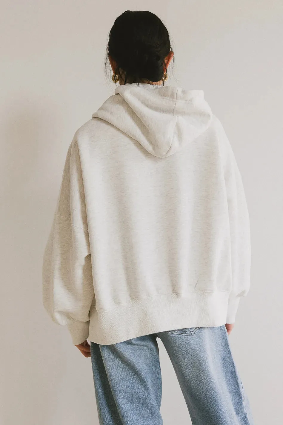 Andie Oversized Hoodie in Grey sold by bohme product image thumbnail 4