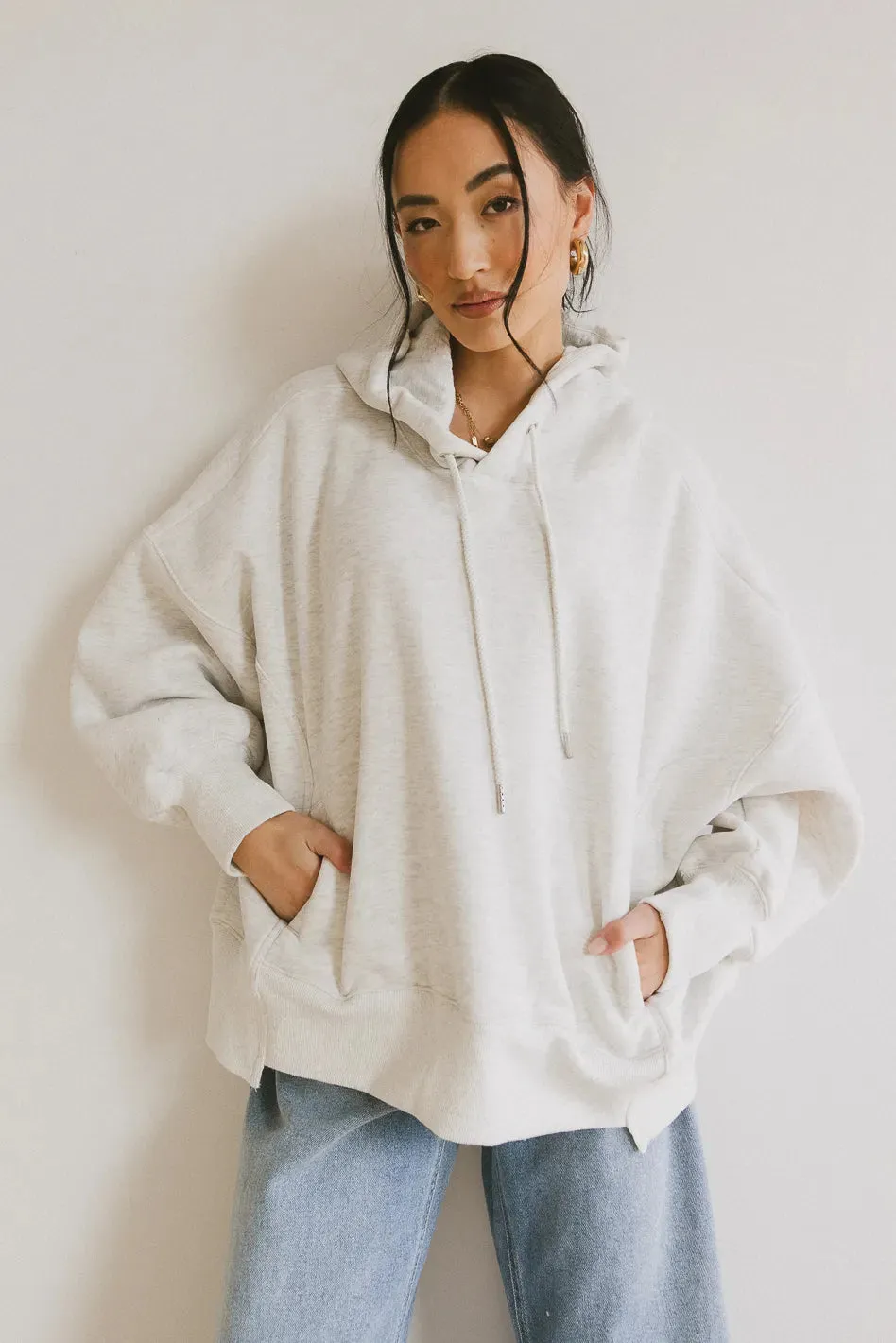 Andie Oversized Hoodie in Grey sold by bohme product image thumbnail 3