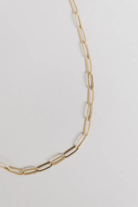 Kendra Paper Clip Chain Necklace sold by bohme