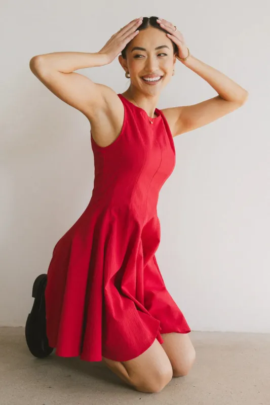 Liora Mini Dress in Red - FINAL SALE sold by bohme