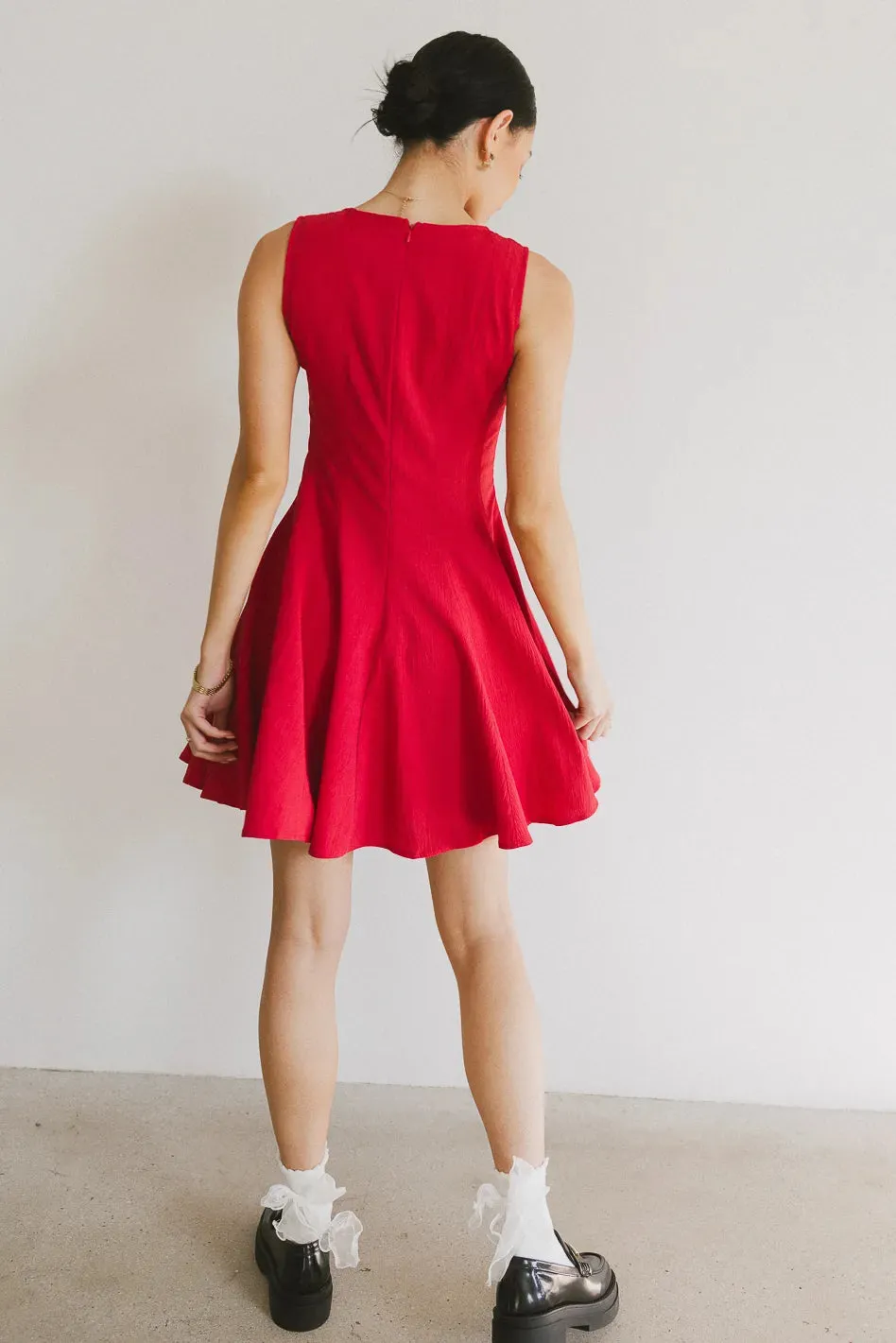 Liora Mini Dress in Red - FINAL SALE sold by bohme product image thumbnail 5