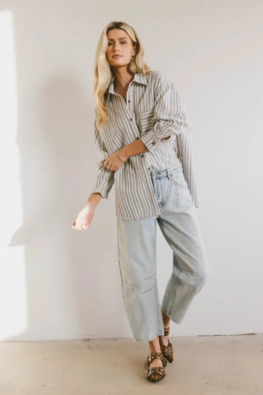 Sailor Striped Button Up sold by bohme