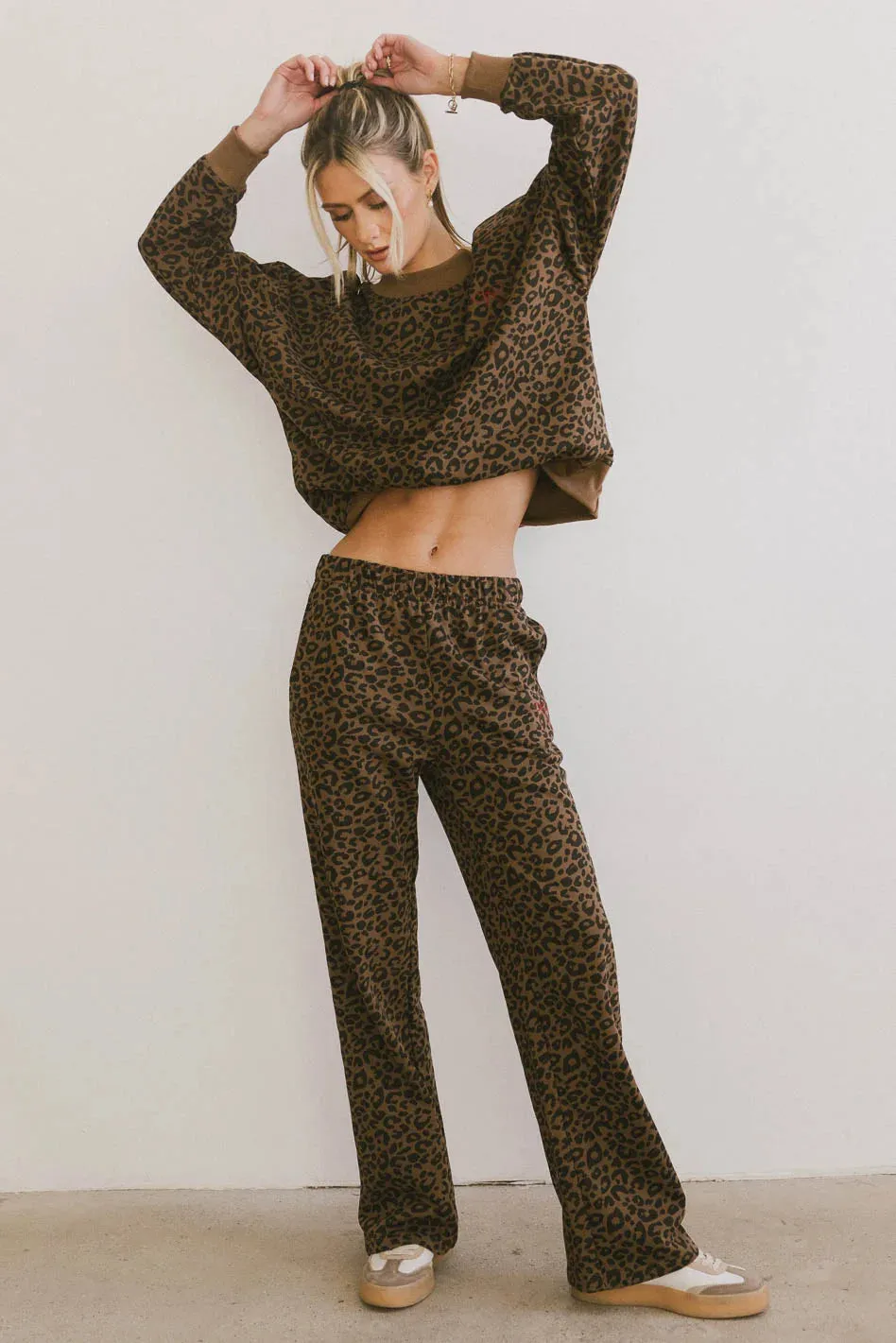 Tessa Leopard Sweatpants - FINAL SALE sold by bohme product image thumbnail 4