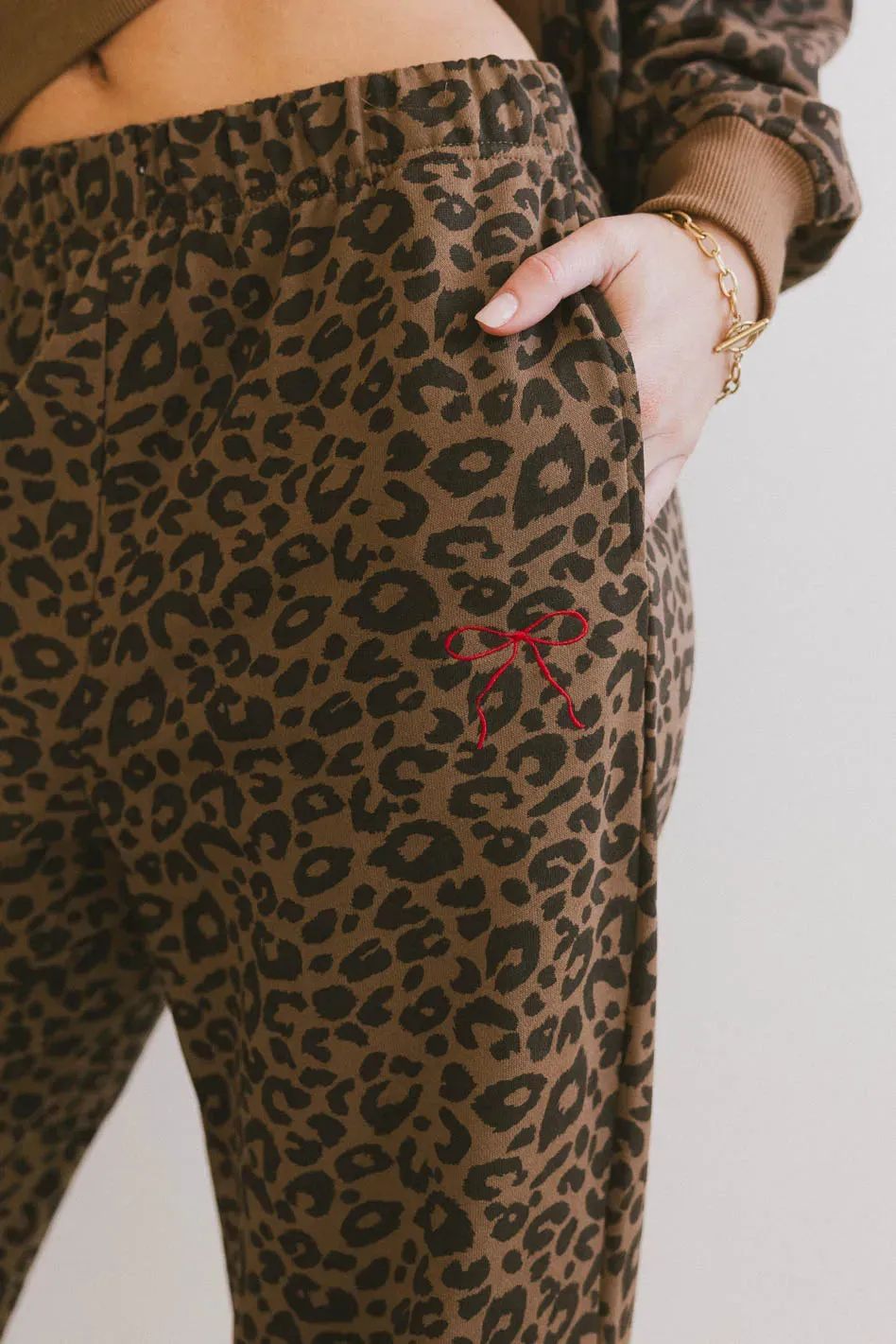 Tessa Leopard Sweatpants - FINAL SALE sold by bohme product image thumbnail 2