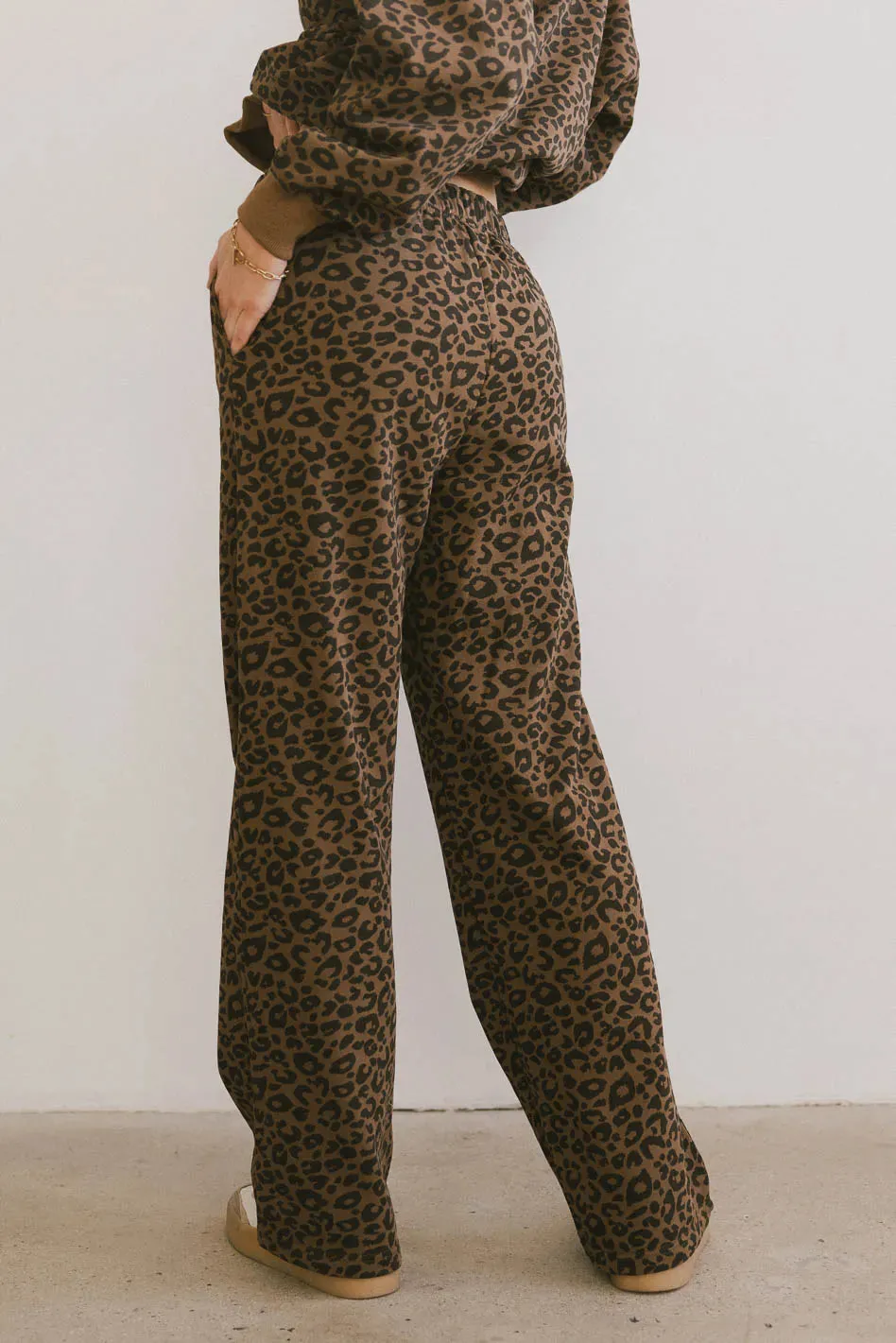 Tessa Leopard Sweatpants - FINAL SALE sold by bohme product image thumbnail 5