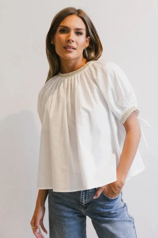 Vicki Blouse in Ivory - FINAL SALE sold by bohme