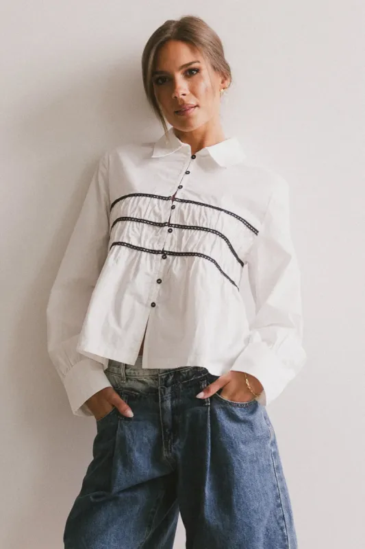 Effie Collared Blouse sold by bohme