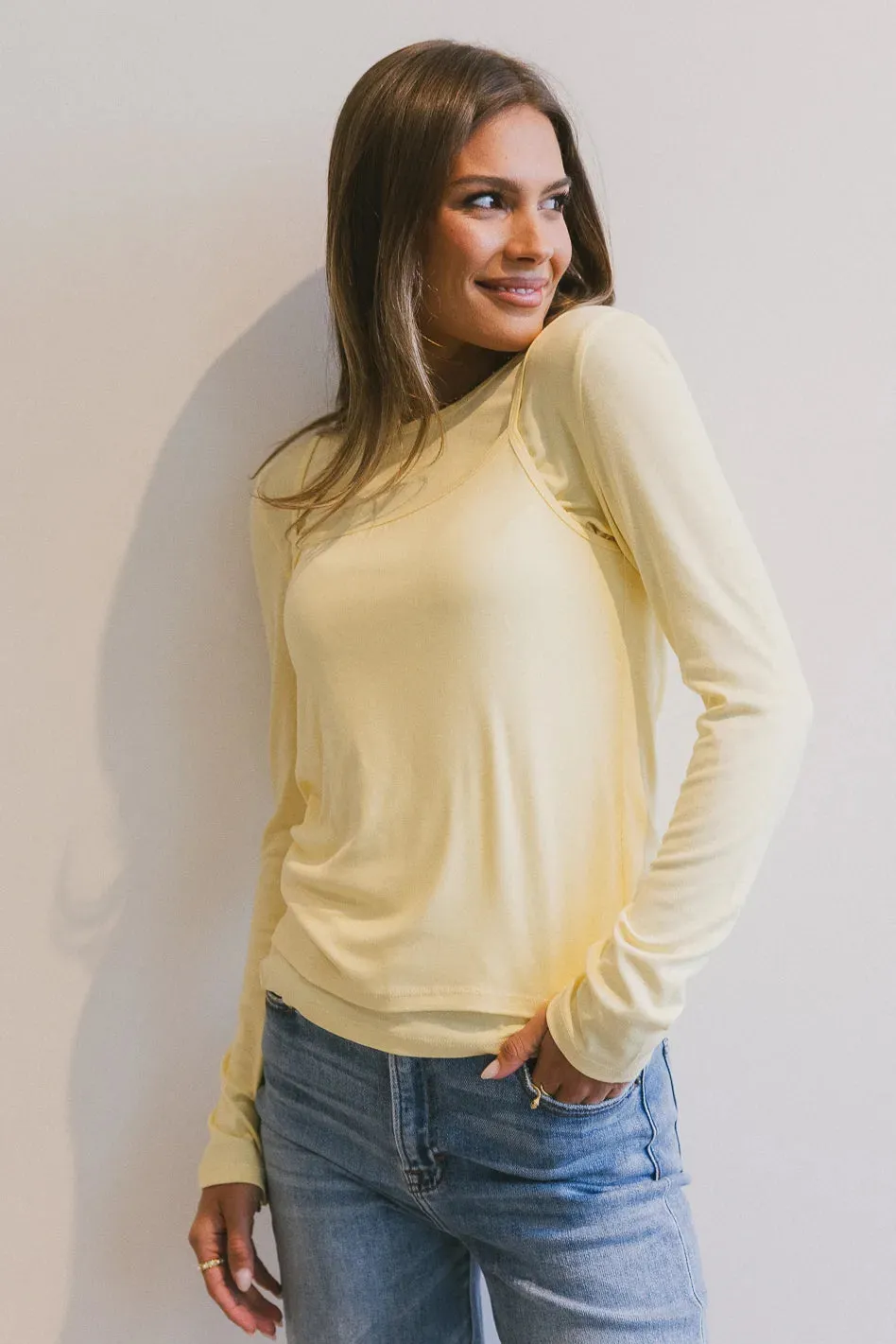 Annalise Knit Top in Yellow - FINAL SALE sold by bohme product image thumbnail 5
