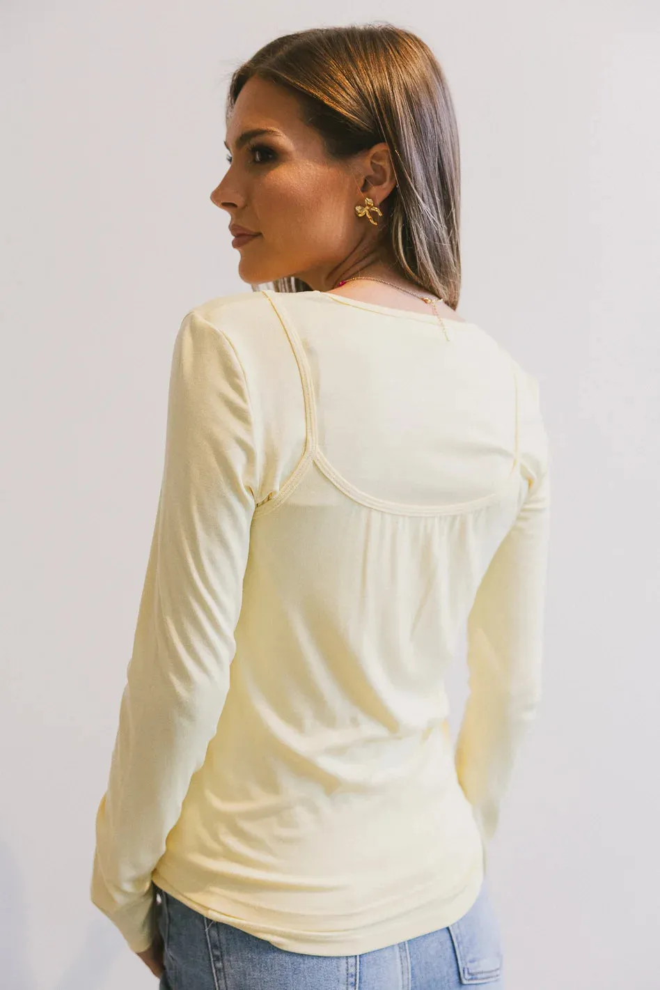 Annalise Knit Top in Yellow - FINAL SALE sold by bohme product image thumbnail 3