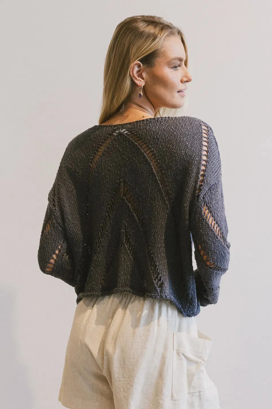 Breezy Knit Sweater in Grey - FINAL SALE sold by bohme product image thumbnail 2