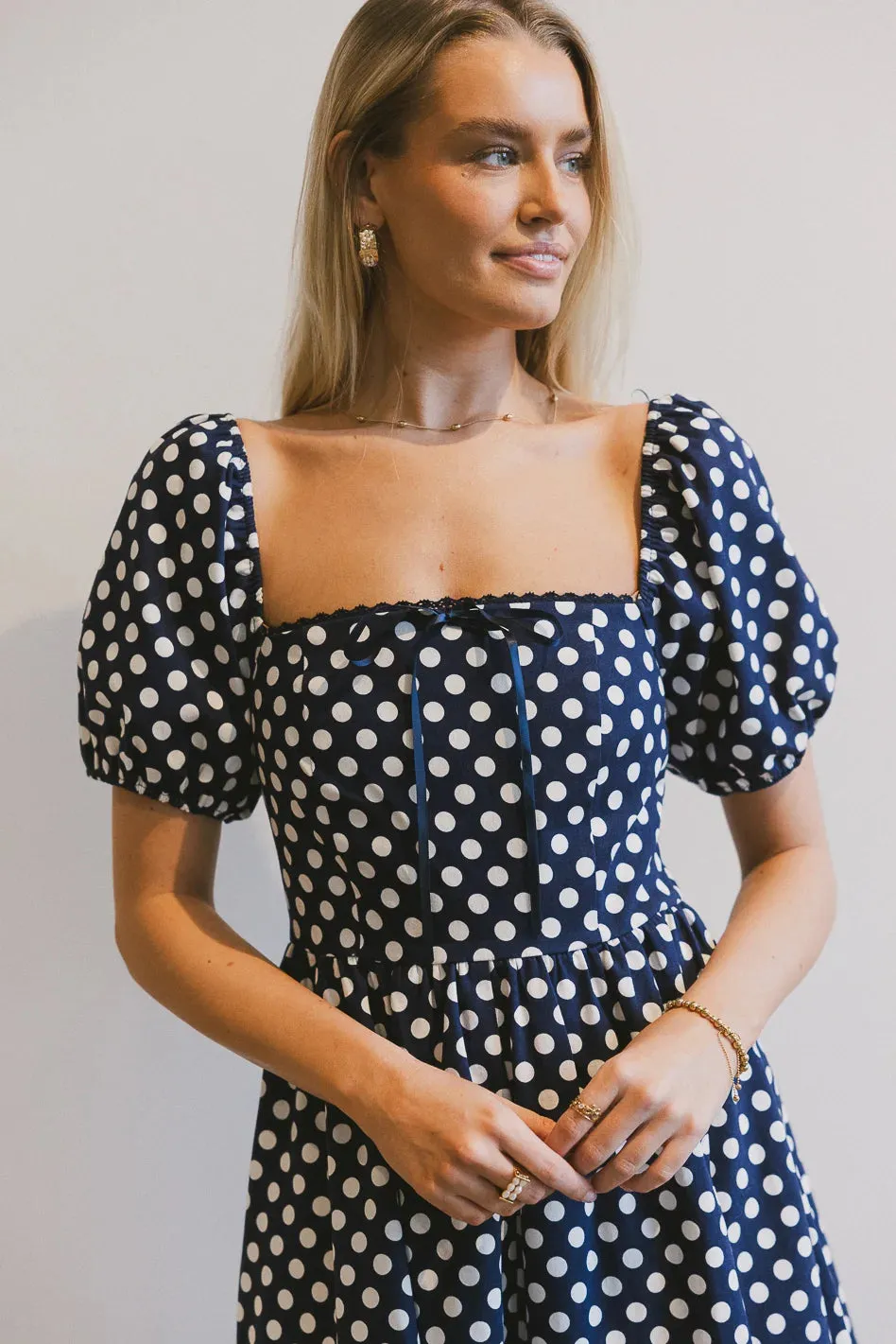 Katerina Polka Dot Midi Dress - FINAL SALE sold by bohme product image thumbnail 4