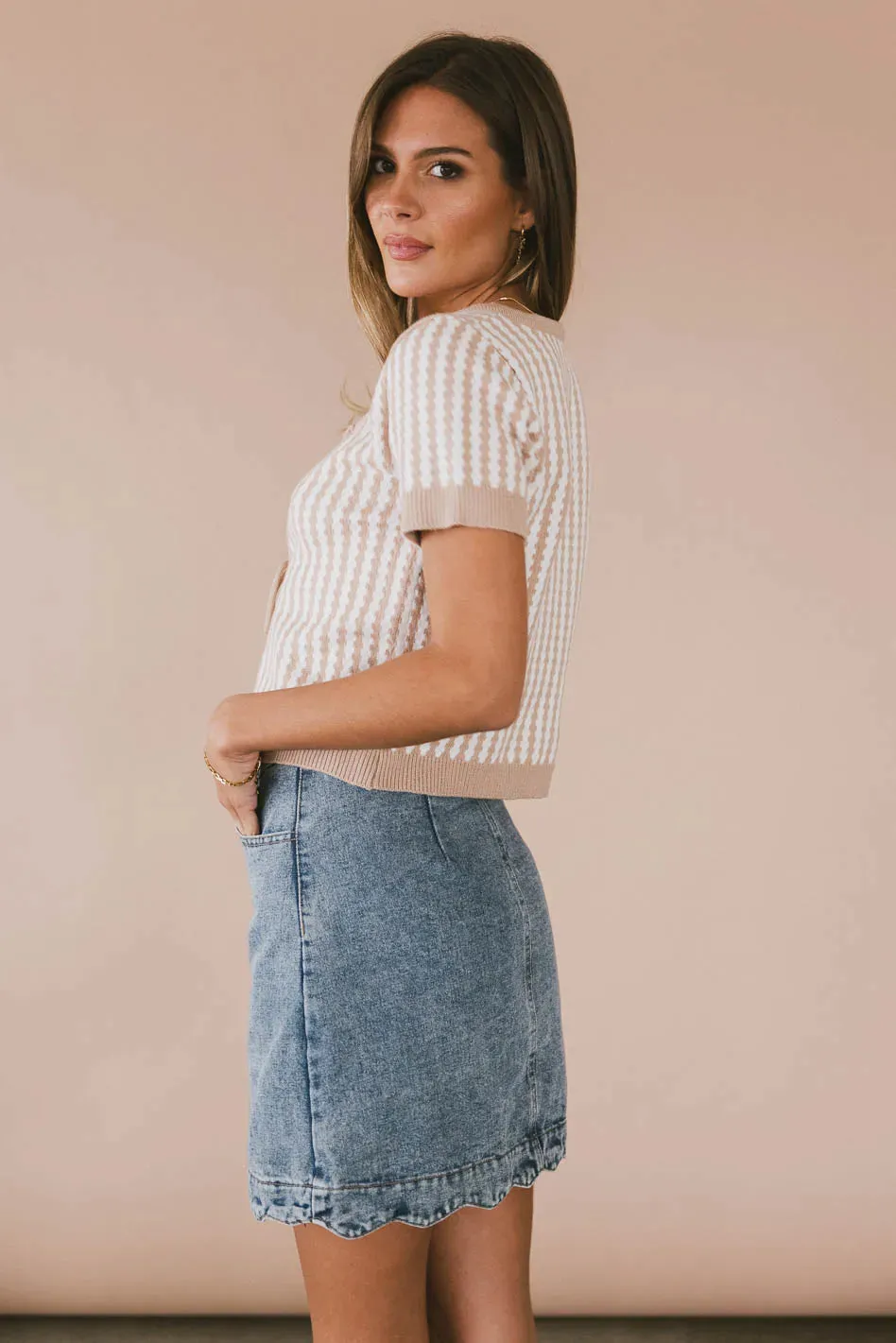 Kalista Denim Mini Skirt - FINAL SALE sold by bohme product image thumbnail 3