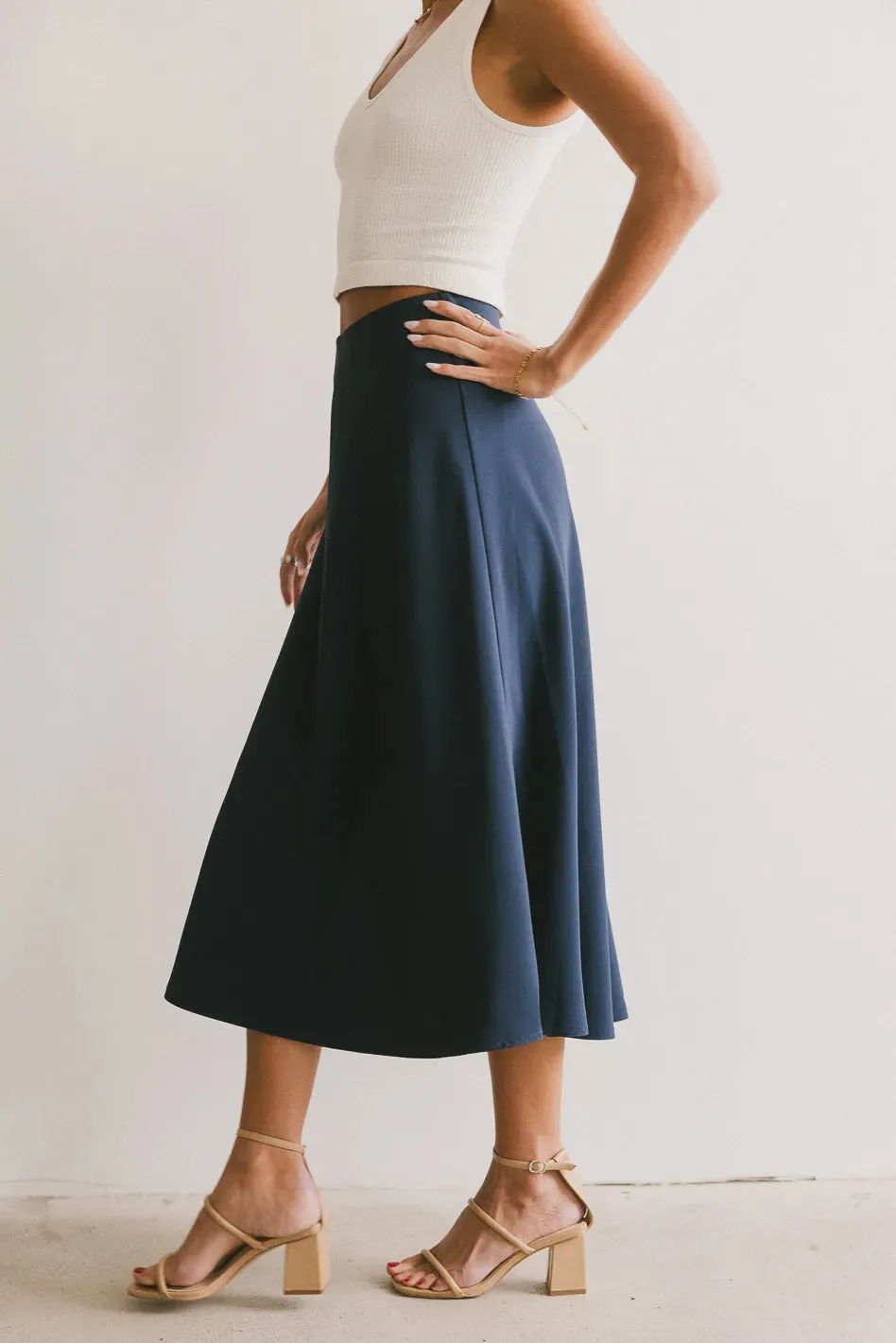 Kamila Skirt in Navy - FINAL SALE sold by bohme product image thumbnail 4