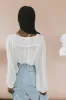 Frankie Sheer Peplum Blouse sold by bohme