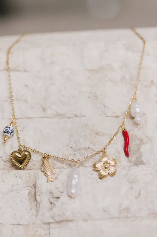 Margot Charm Necklace sold by bohme