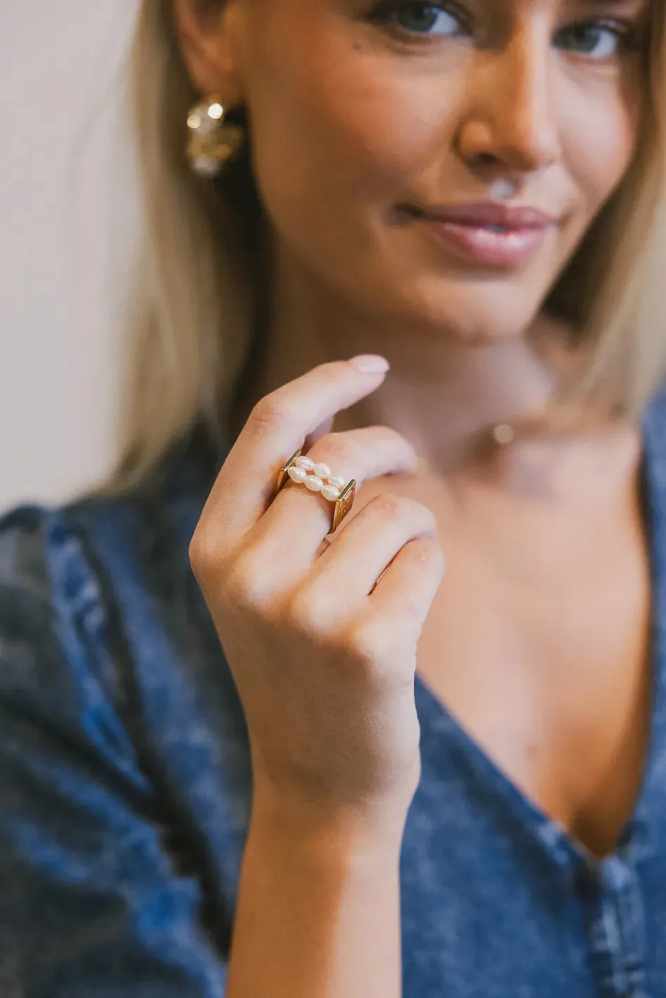 Lennon Pearl Ring - FINAL SALE sold by bohme