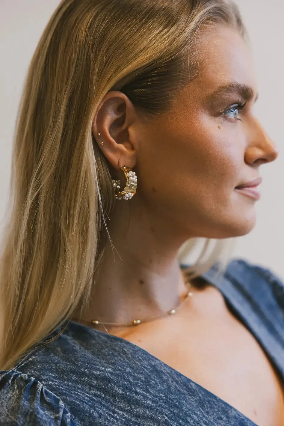 Mercy Pearl Flower Earrings sold by bohme product image thumbnail 3