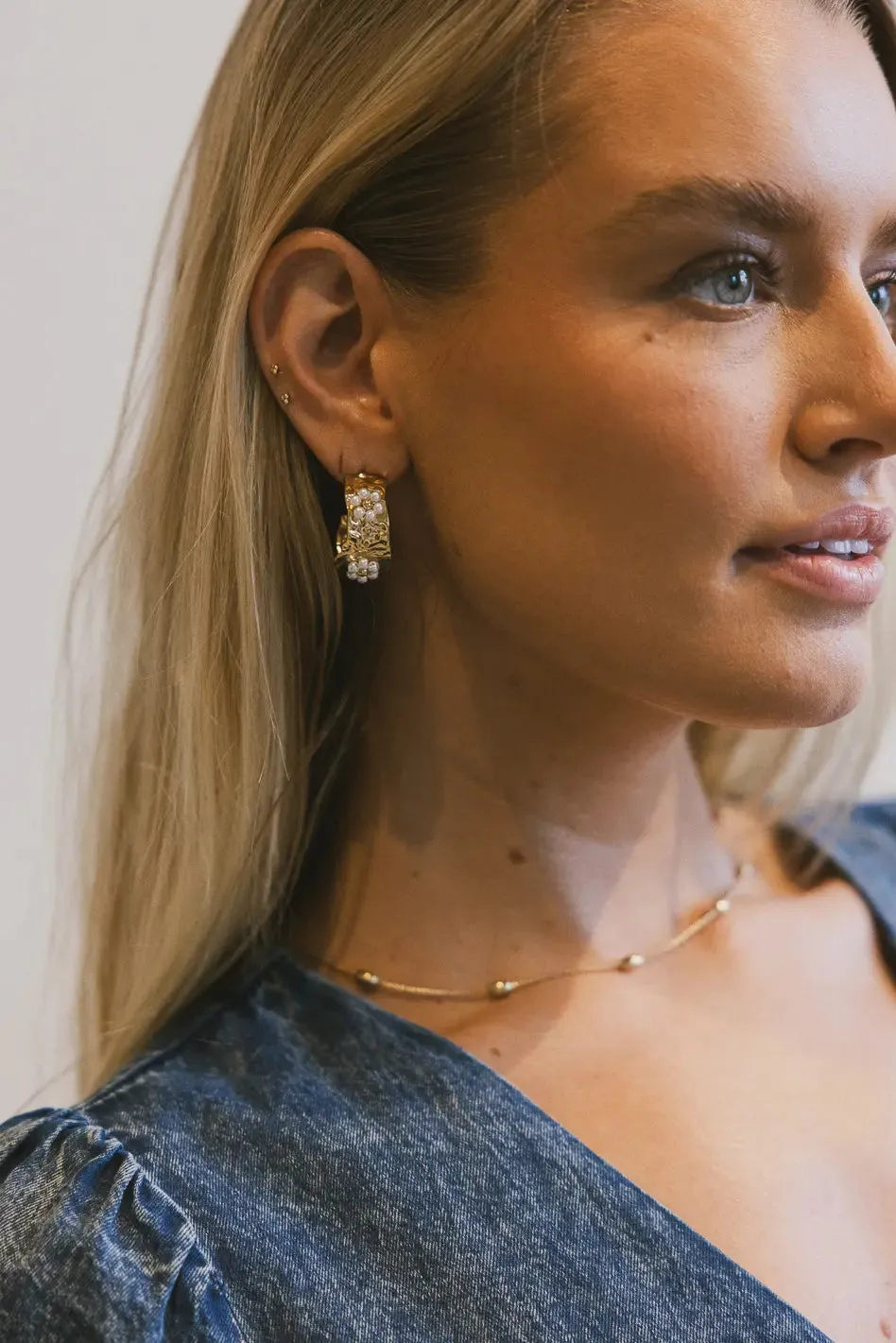 Mercy Pearl Flower Earrings sold by bohme product image thumbnail 2