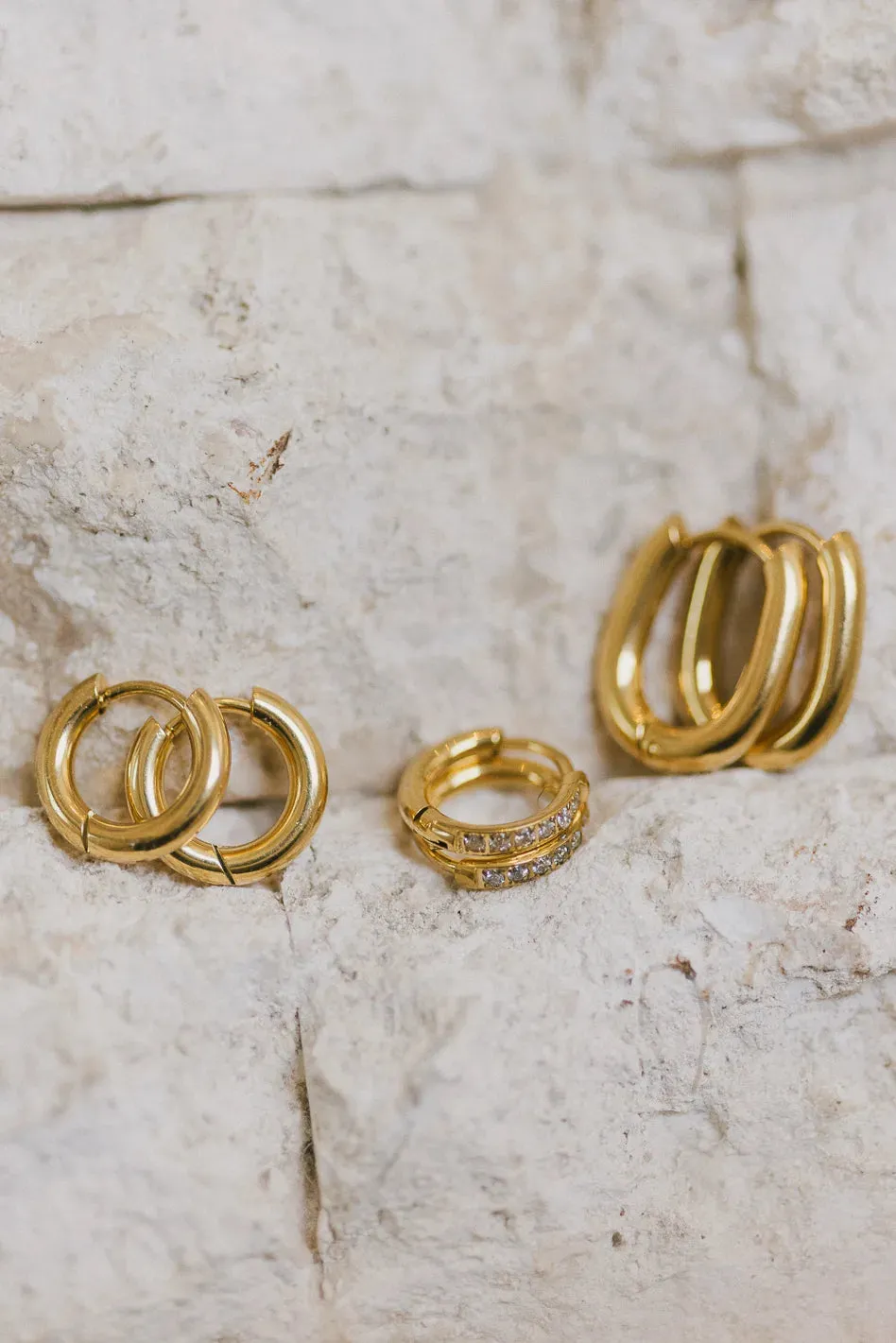 Taylor Hoop Earring Bundle in Gold sold by bohme product image thumbnail 2