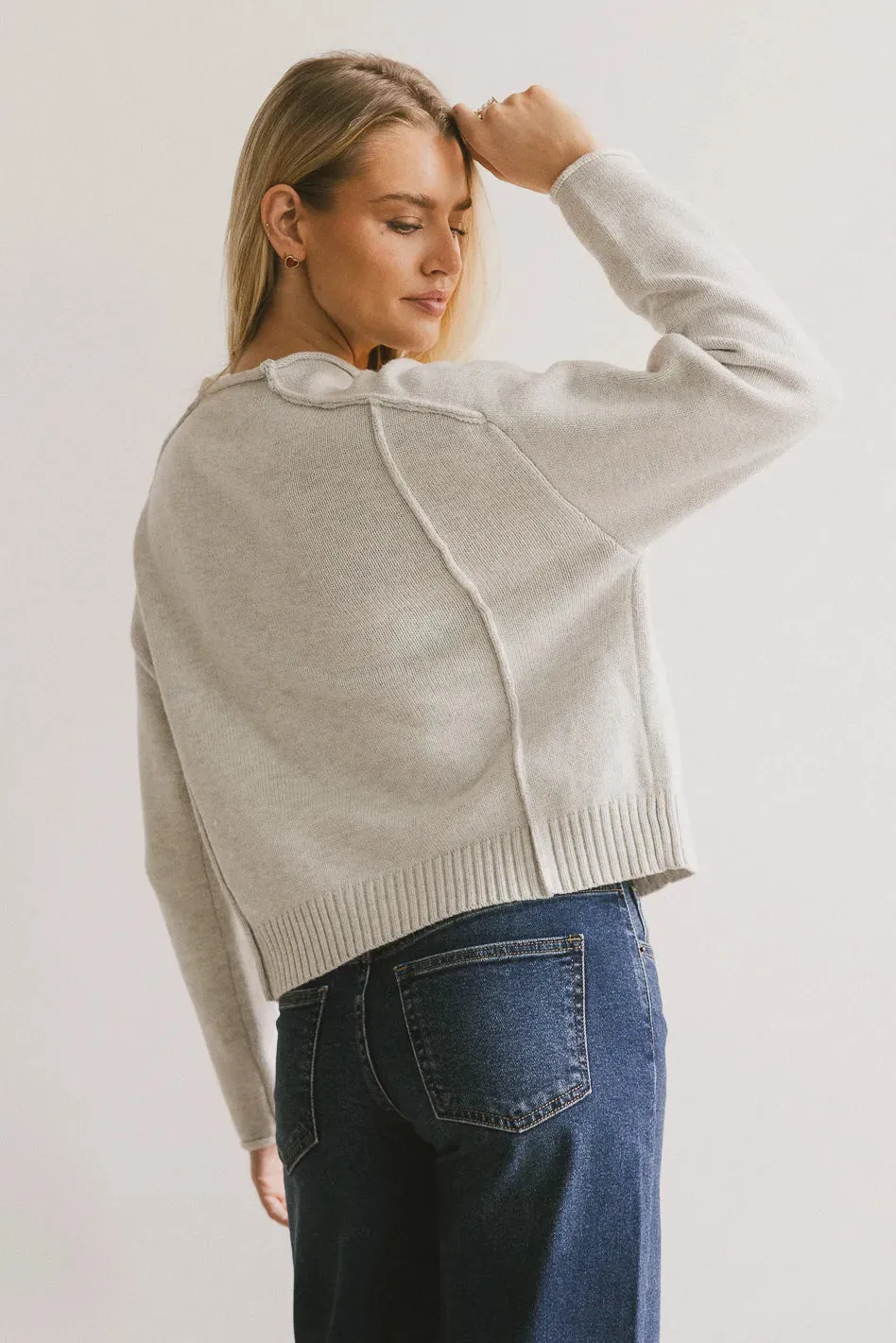 Leander Knit Sweater in Grey - FINAL SALE sold by bohme product image thumbnail 2