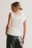 Daina Ruched Top in Ivory - FINAL SALE sold by bohme