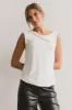 Daina Ruched Top in Ivory - FINAL SALE sold by bohme