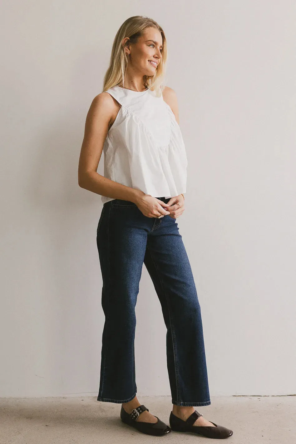 Anselle Swing Blouse in White sold by bohme product image thumbnail 5