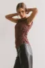 Daina Ruched Top in Brown - FINAL SALE sold by bohme