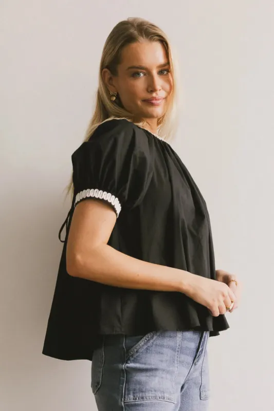 Vicki Blouse in Black - FINAL SALE sold by bohme