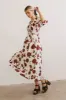 Marnie Smocked Midi Dress in Red sold by bohme