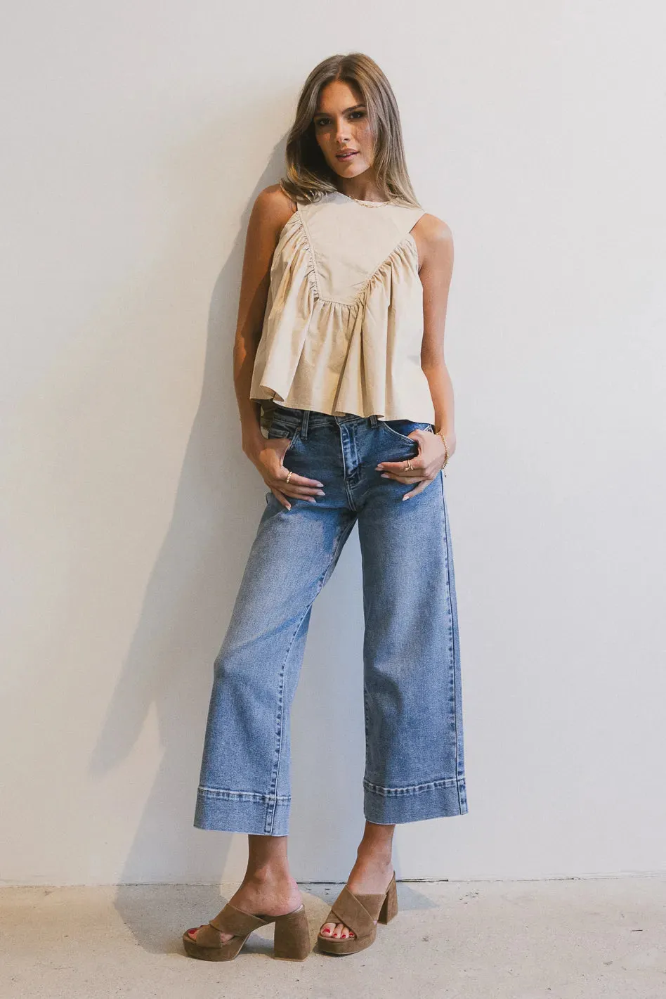 Anselle Swing Blouse in Taupe sold by bohme product image thumbnail 4