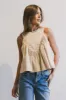 Anselle Swing Blouse in Taupe sold by bohme