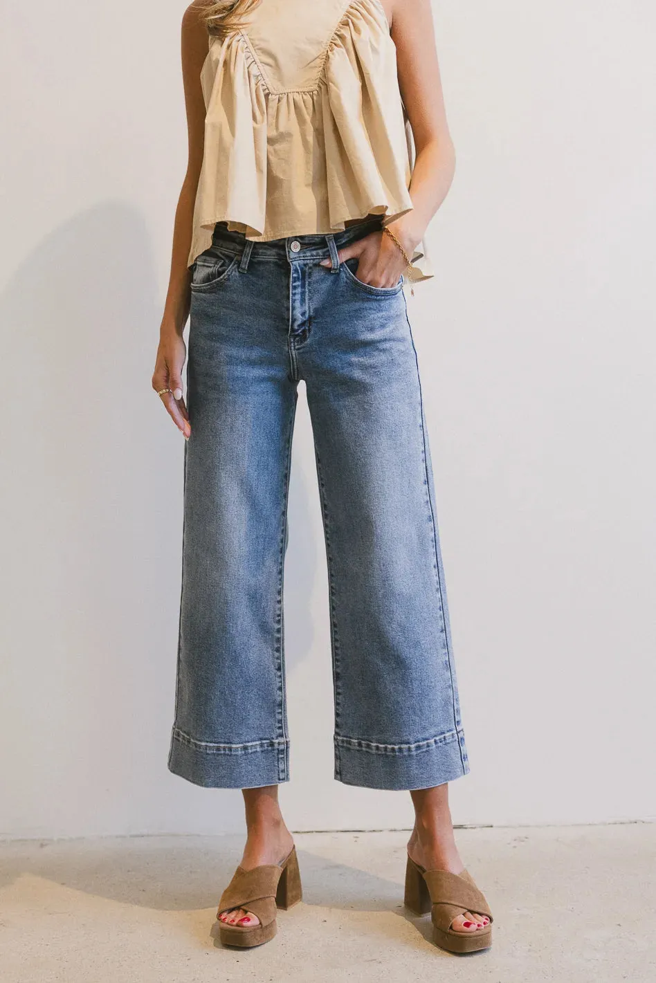 Torry Cropped Wide Leg Jeans - FINAL SALE sold by bohme
