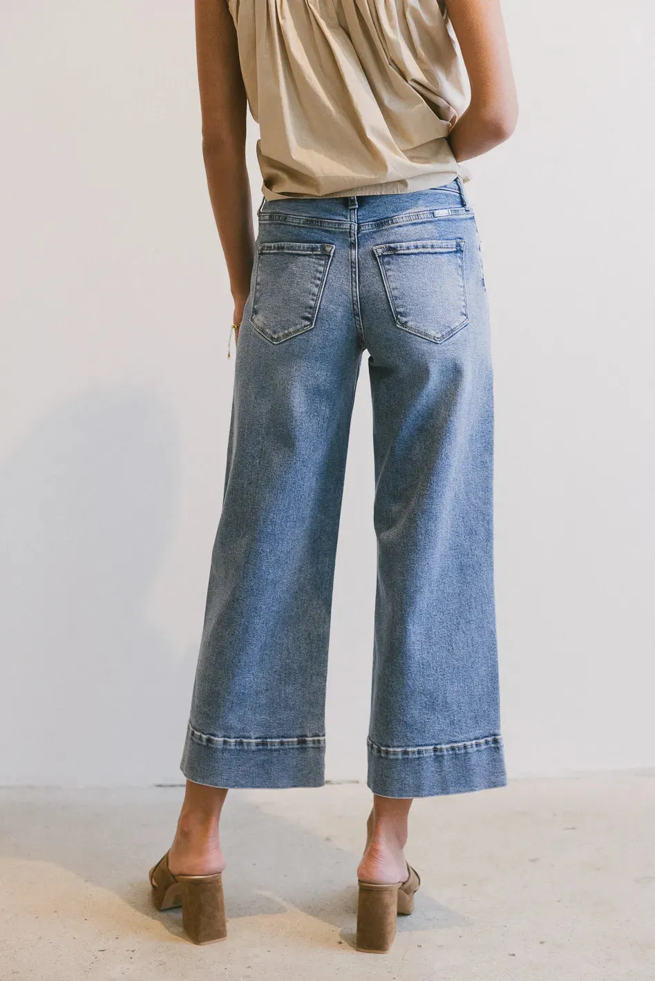 Torry Cropped Wide Leg Jeans - FINAL SALE sold by bohme product image thumbnail 4