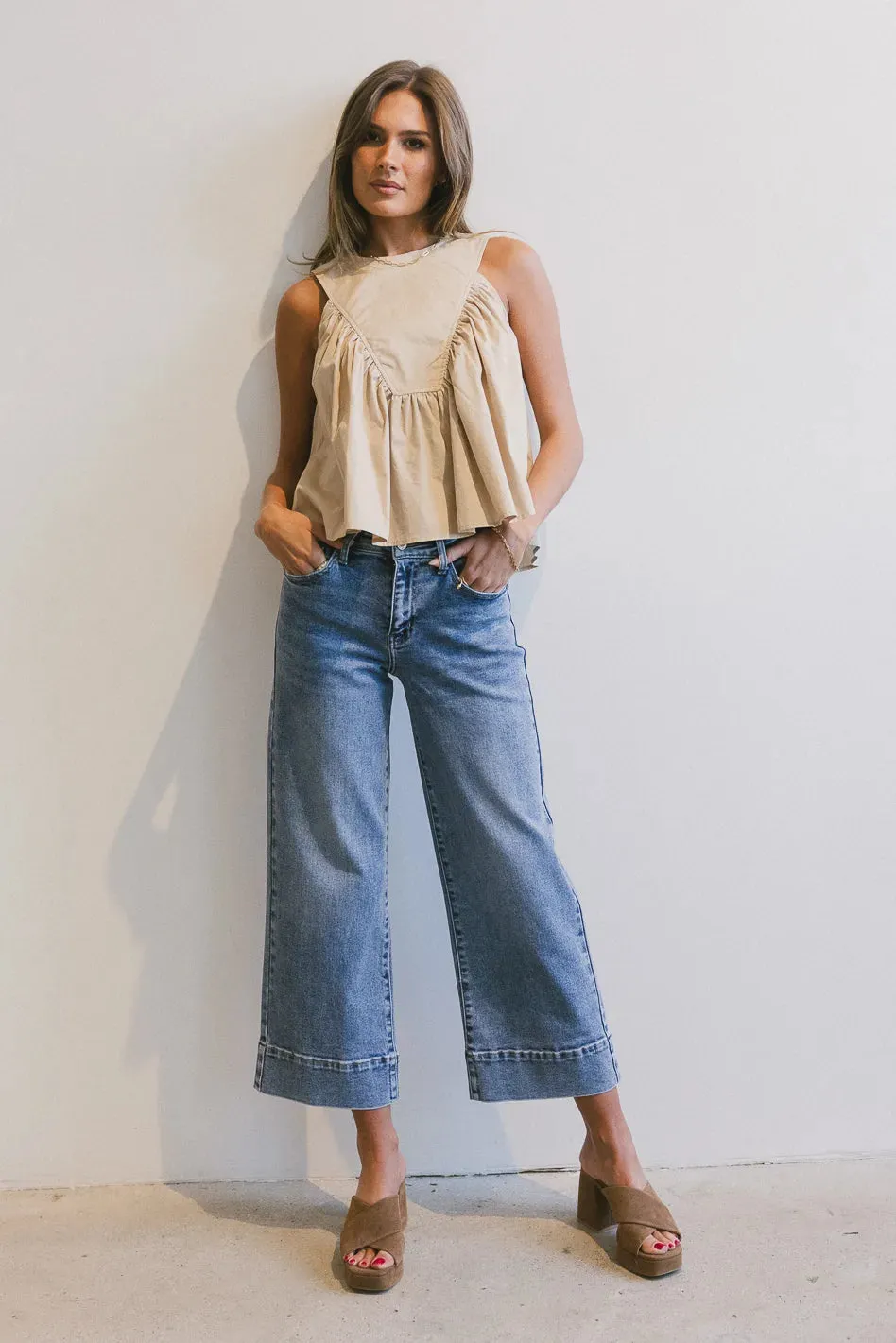 Torry Cropped Wide Leg Jeans - FINAL SALE sold by bohme product image thumbnail 3
