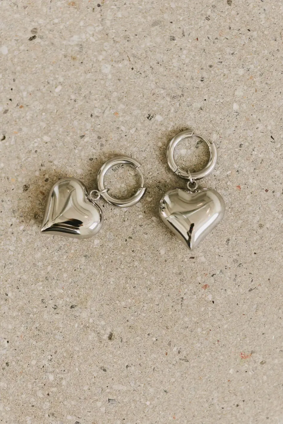 Taryn Hoop Heart Earrings - FINAL SALE sold by bohme product image thumbnail 2